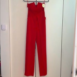 Luxxel Red Strapless jumpsuit